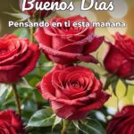 buenos días pensando en ti esta mañana