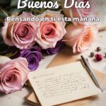 buenos días pensando en ti esta mañana