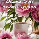 buenos días pensando en ti esta mañana