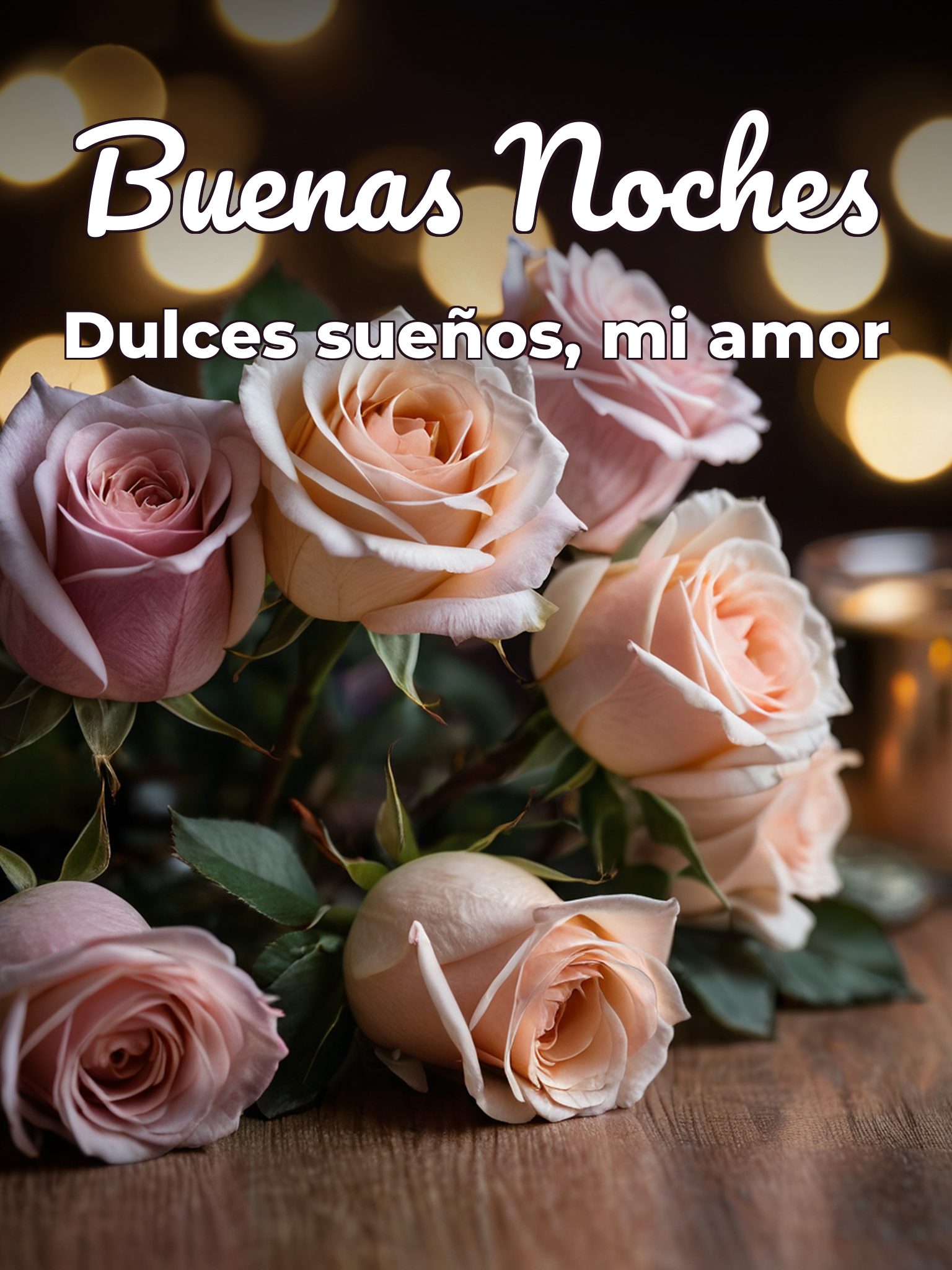 Imágenes para desear buenas noches a mi amor para WhatsApp