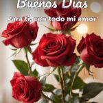 buenos días para ti, con todo mi amor