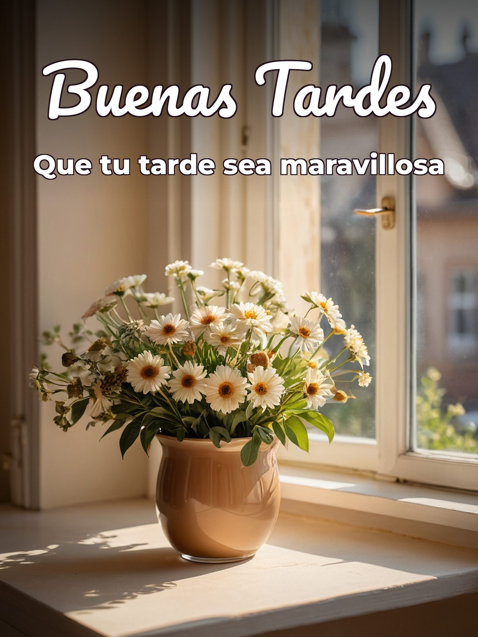 Imágenes tiernas de buenas tardes para WhatsApp celular
