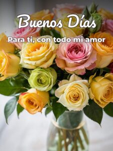 Imágenes tiernas de buenos días amor para Facebook