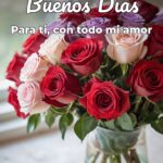 buenos días para ti, con todo mi amor