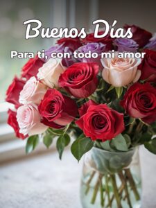 Imágenes y frases de buenos días para mi amor para celular