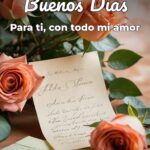 buenos días para ti, con todo mi amor