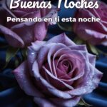 buenas noches pensando en ti esta noche