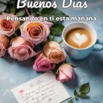 buenos días pensando en ti esta mañana