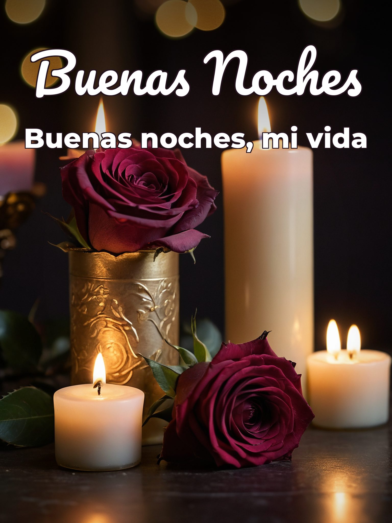 Las buenas noches para mi novio para Facebook