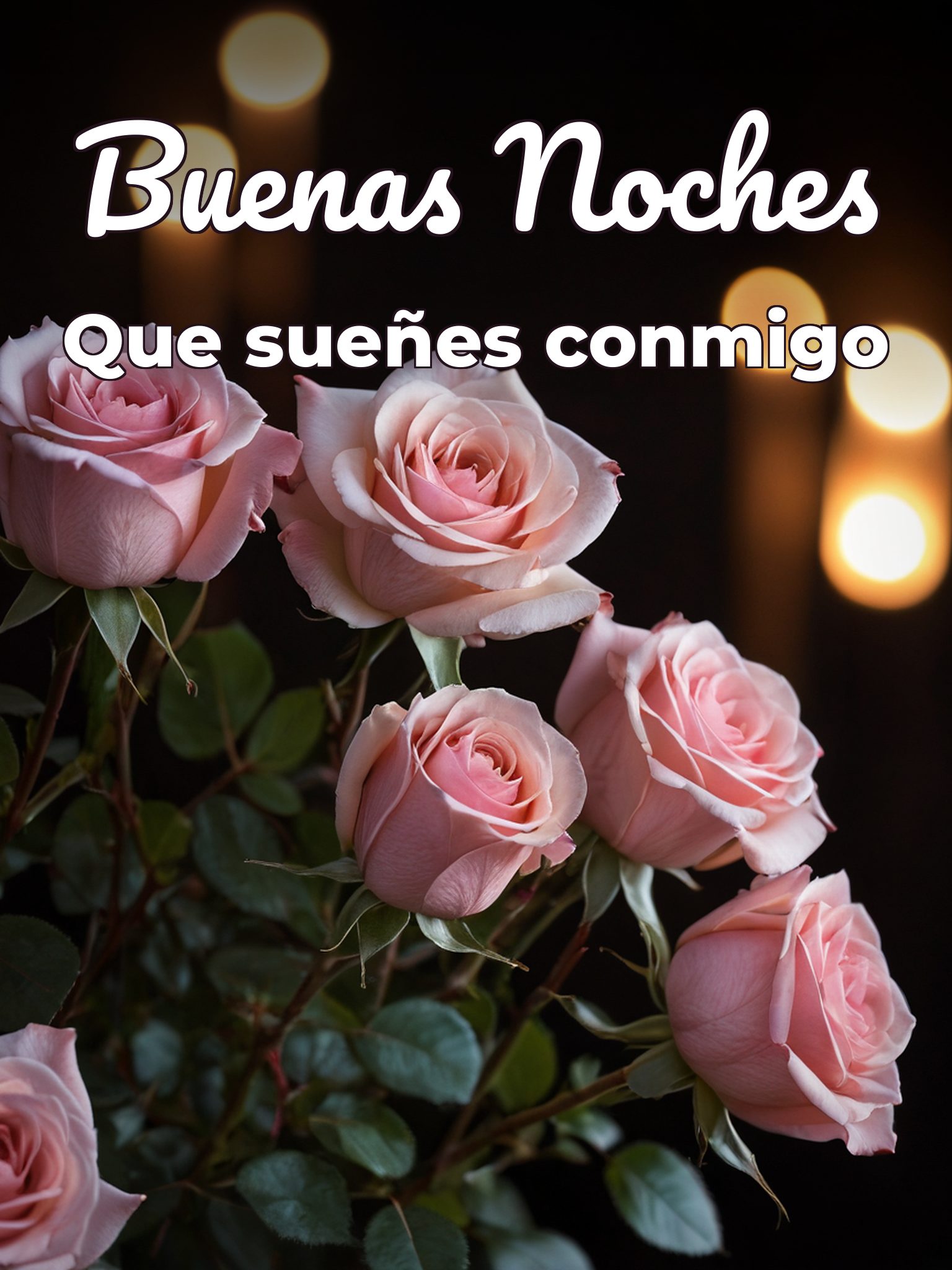 Las mejores buenas noches para mi novia para Facebook