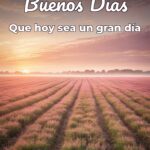 buenos días que hoy sea un gran día