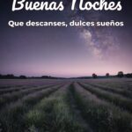 buenas noches que descanses, dulces sueños