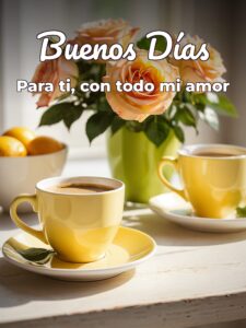 Los buenos días a mi amor para Facebook