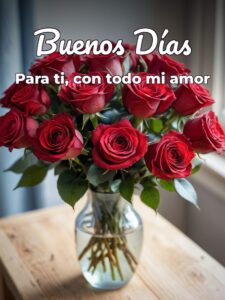 Los buenos días a mi amor para mi amor