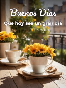 Los buenos días para celular