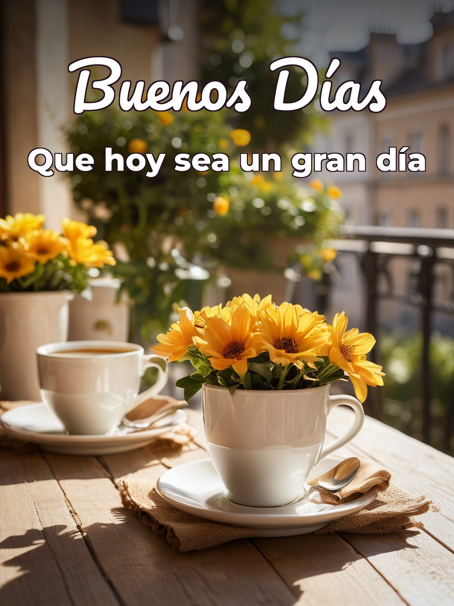 Los buenos días para celular