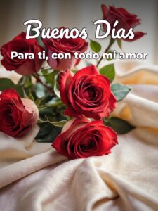 Los buenos días para enamorar para mi amor