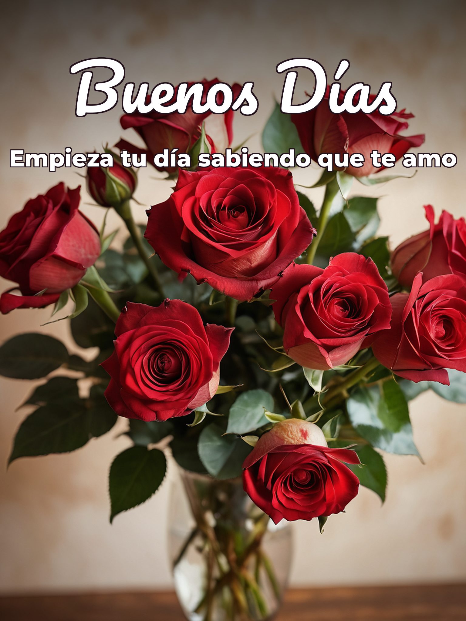Los buenos días para mi novia