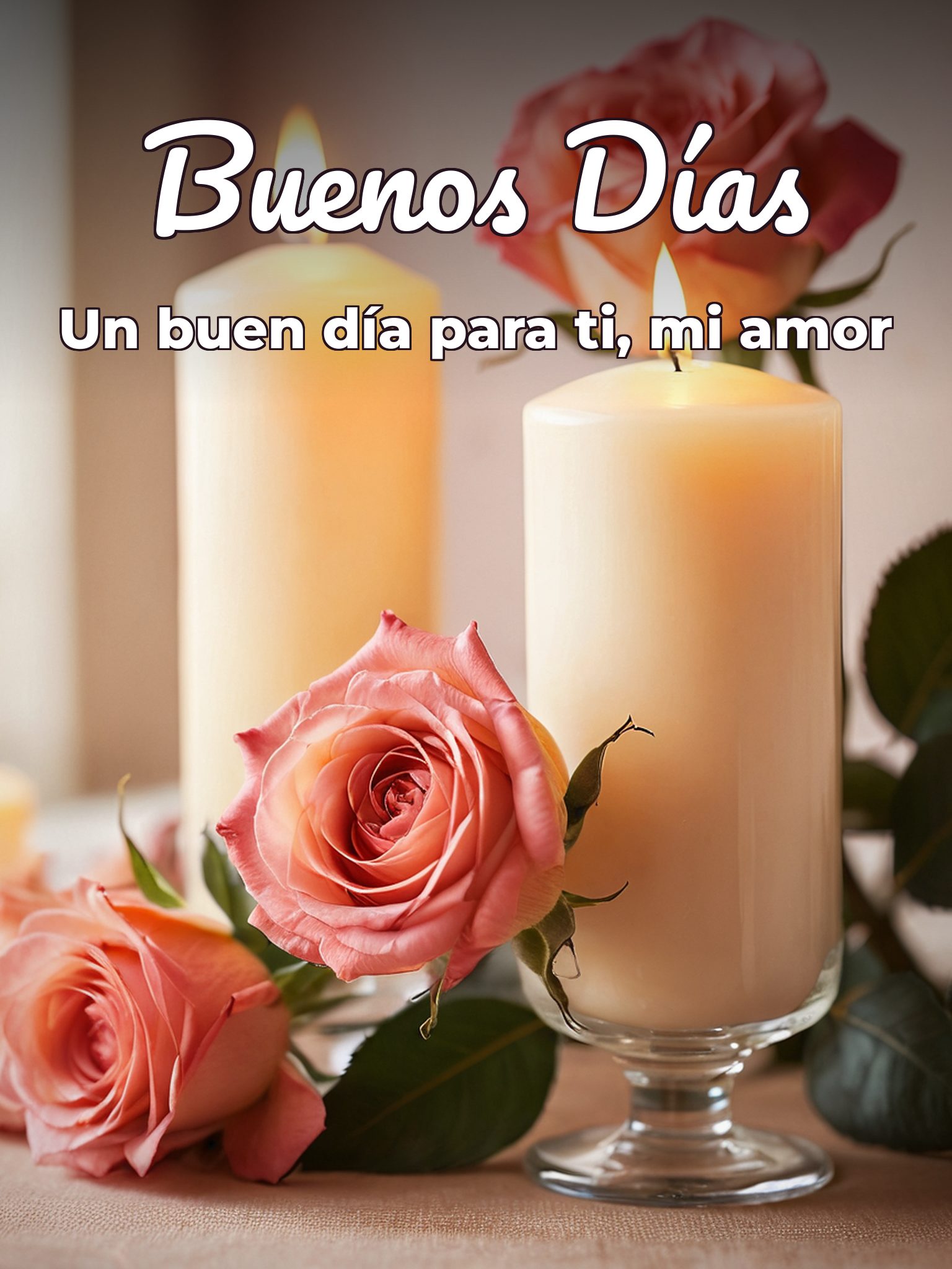 Los buenos días para mi novio para celular