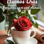 buenos días pensando en ti esta mañana