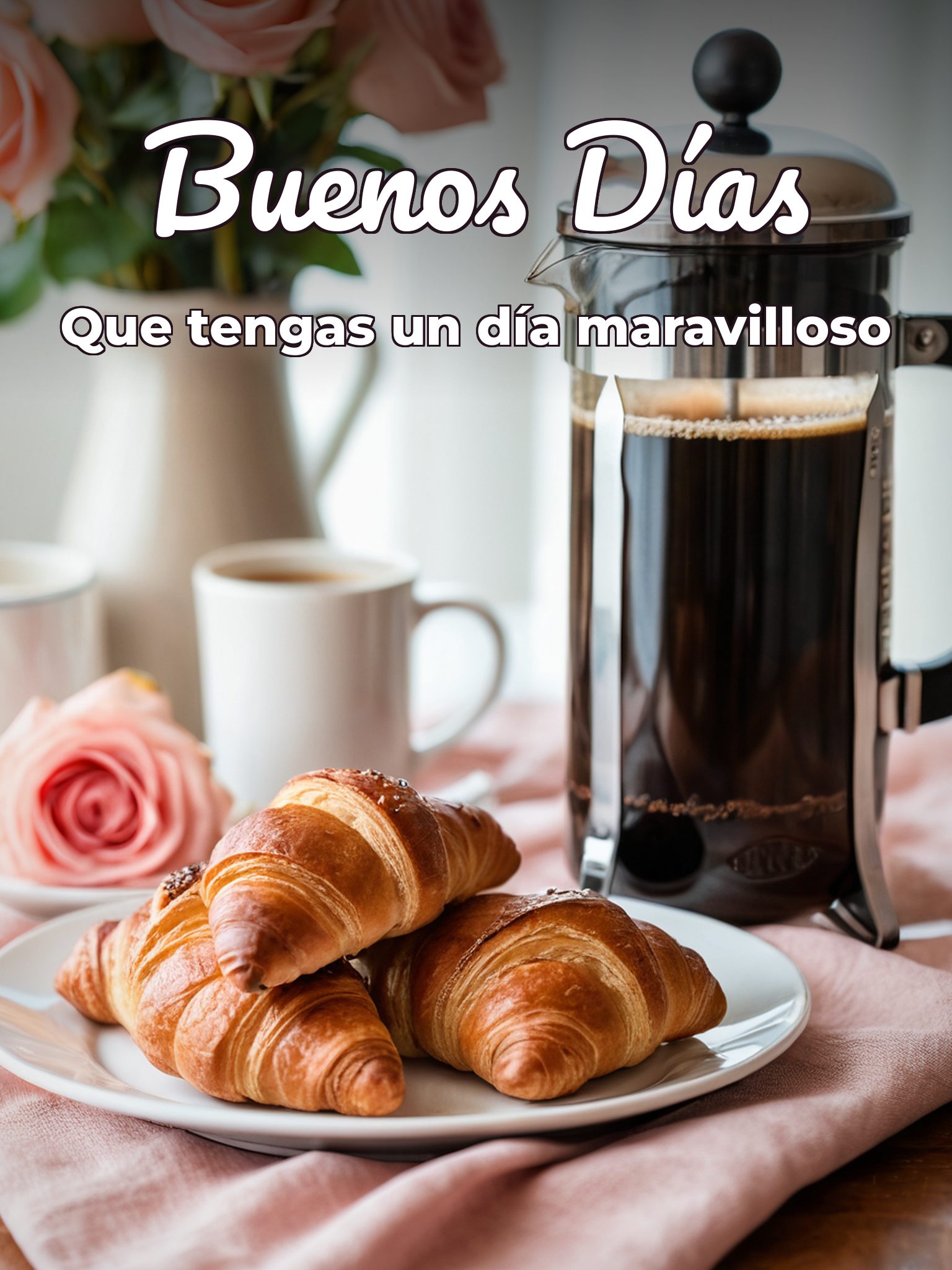 Los buenos días para una amiga
