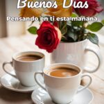 buenos días pensando en ti esta mañana