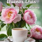 buenos días pensando en ti esta mañana