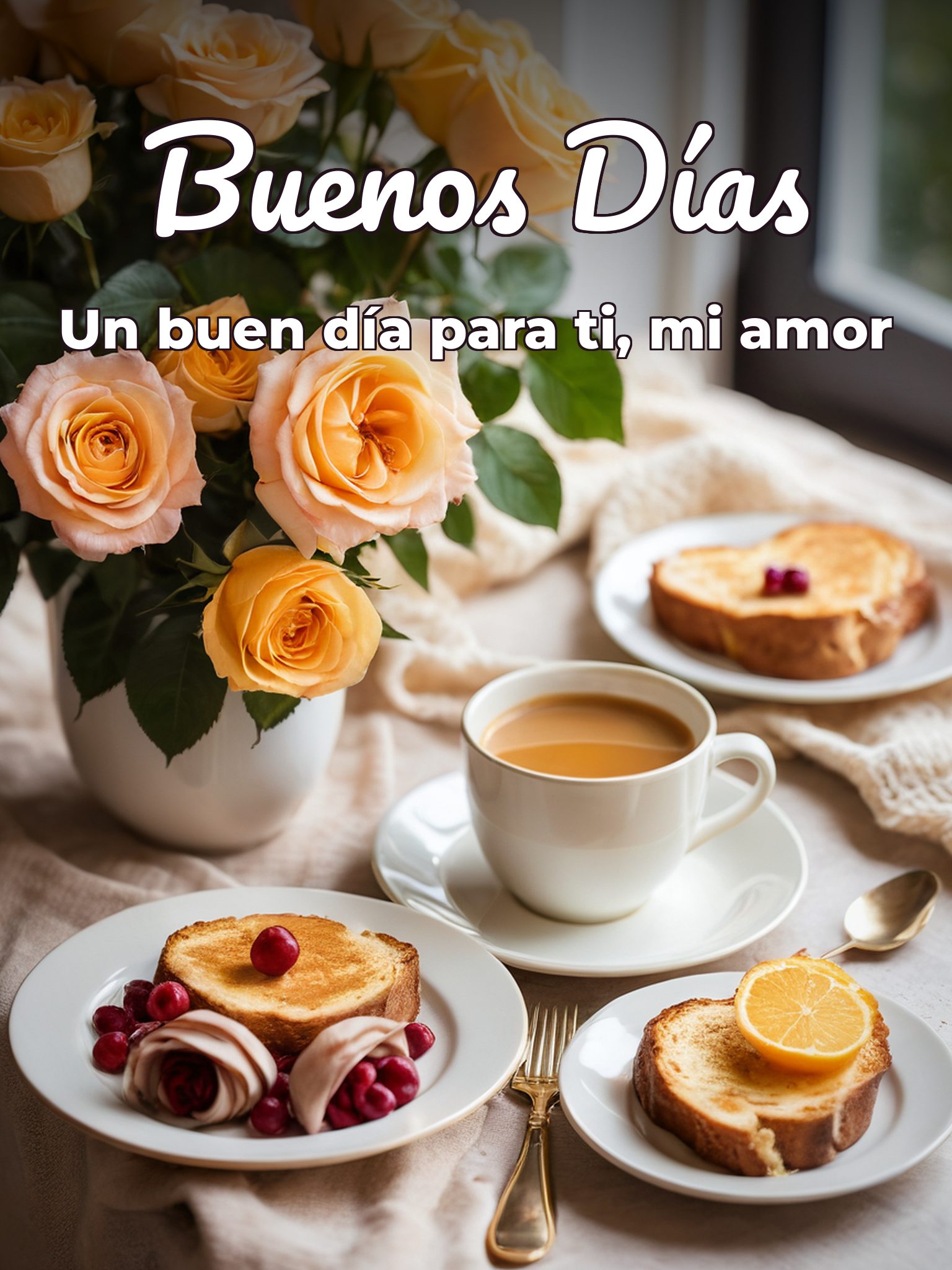 Mensaje buenos días amor para mi amor