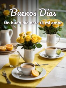 Mensaje de amor buenos días para celular