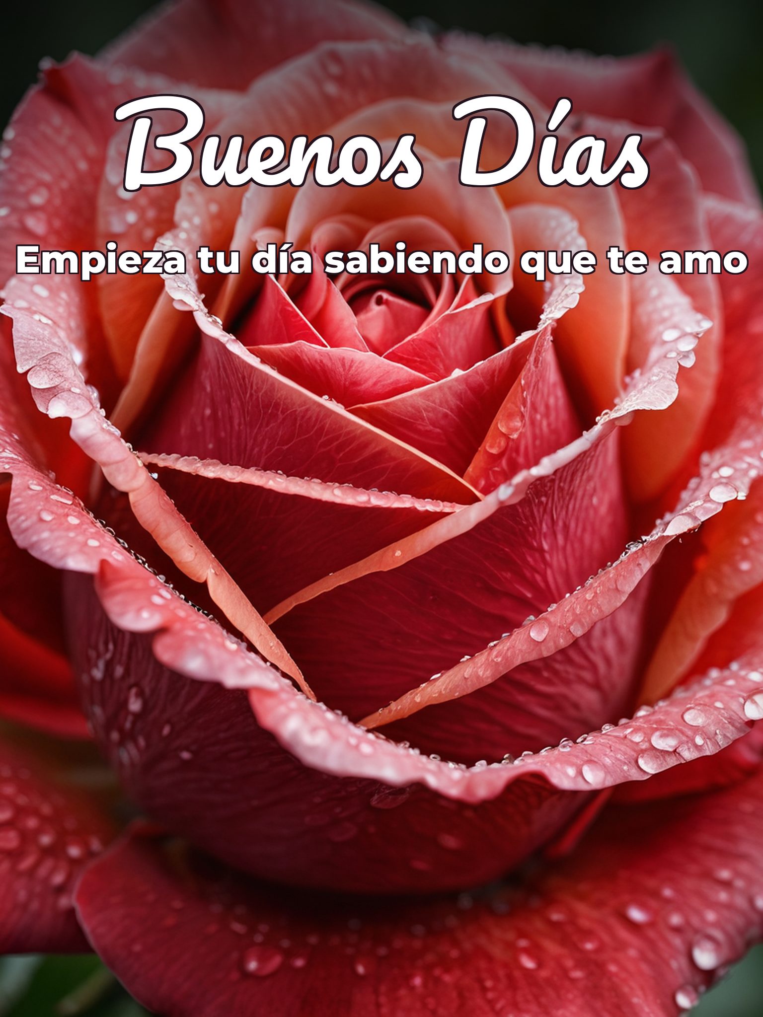 Mensaje de buenos días a un amor para mi amor