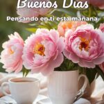 buenos días pensando en ti esta mañana