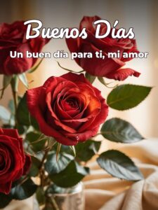 Mensaje de buenos días para para mi amor