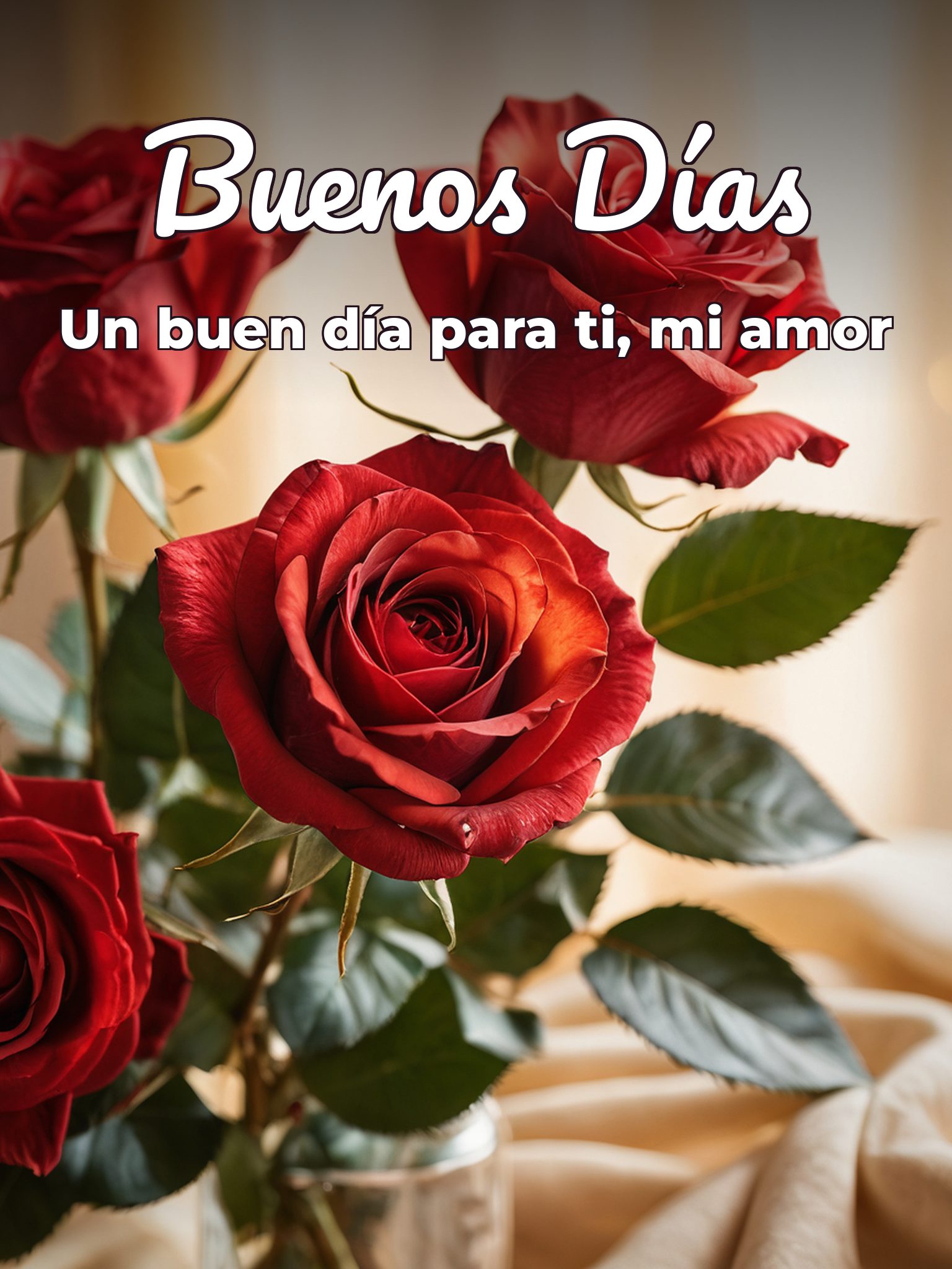 Mensaje de buenos días para para mi amor