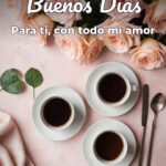 buenos días para ti, con todo mi amor