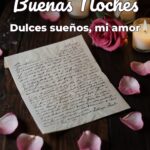 buenas noches dulces sueños, mi amor