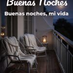 buenas noches buenas noches, mi vida