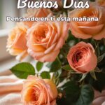 buenos días pensando en ti esta mañana