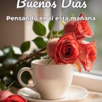 buenos días pensando en ti esta mañana