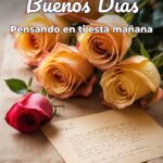 buenos días pensando en ti esta mañana