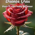 buenos días para ti, con todo mi amor