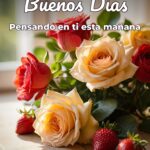 buenos días pensando en ti esta mañana