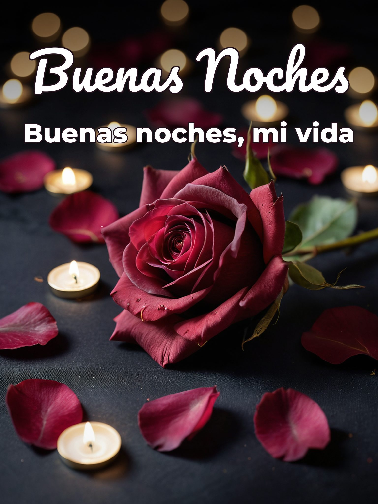 Mensajes bonitos para mi novia de buenas noches para celular