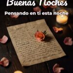 buenas noches pensando en ti esta noche