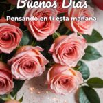 buenos días pensando en ti esta mañana