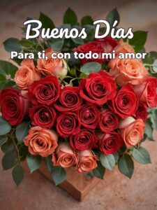 Mensajes buenos días mi amor para Facebook