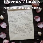 buenas noches pensando en ti esta noche