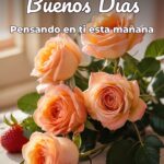 buenos días pensando en ti esta mañana