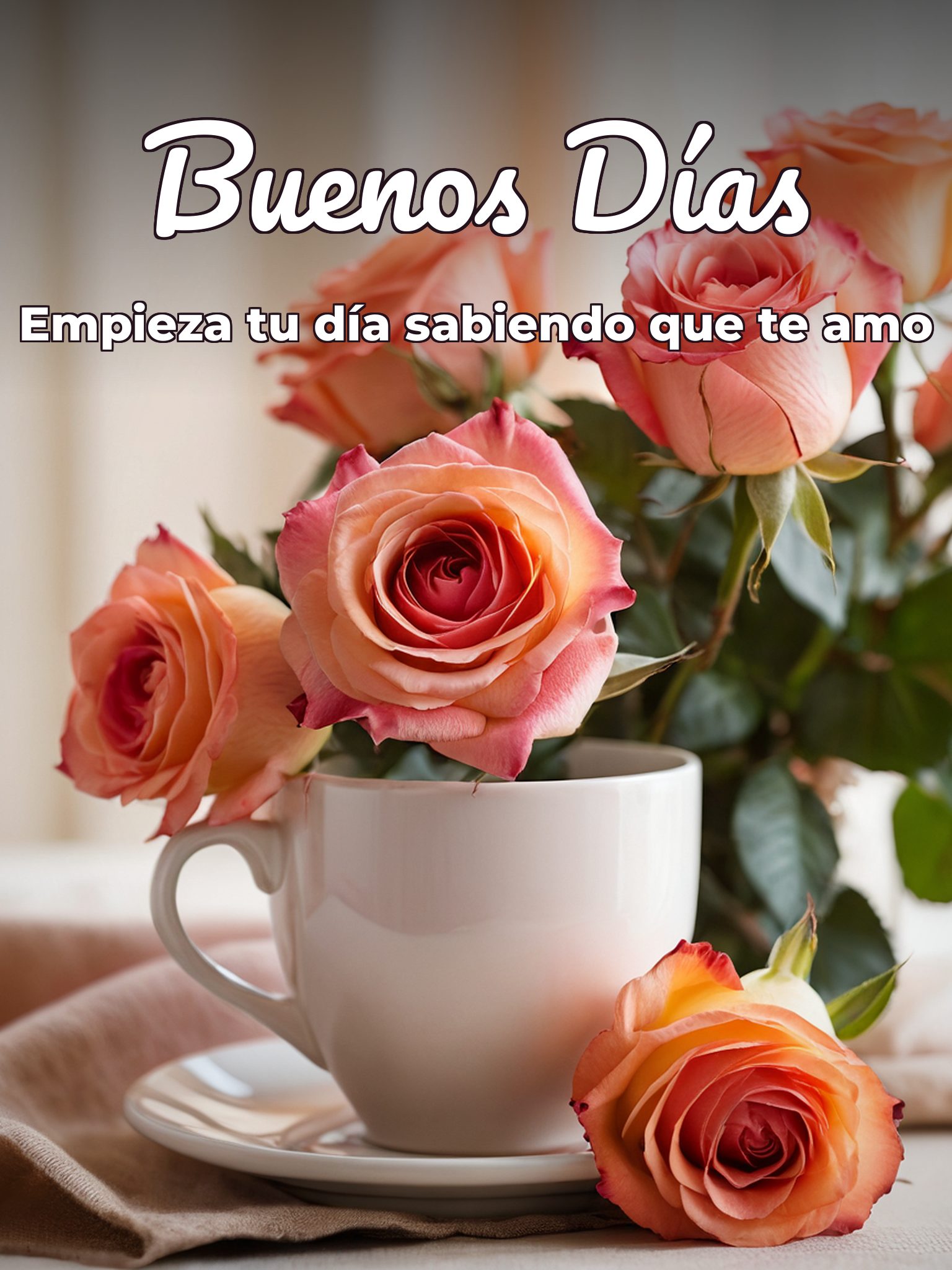 Mensajes cortos de buenos días amor para Facebook