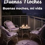 buenas noches buenas noches, mi vida
