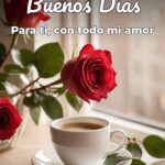 buenos días para ti, con todo mi amor